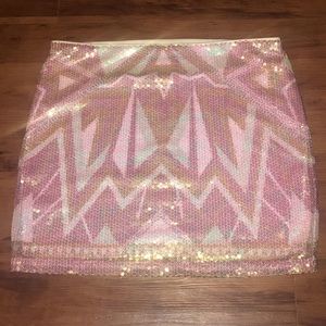 XL - Decree sequined mini skirt